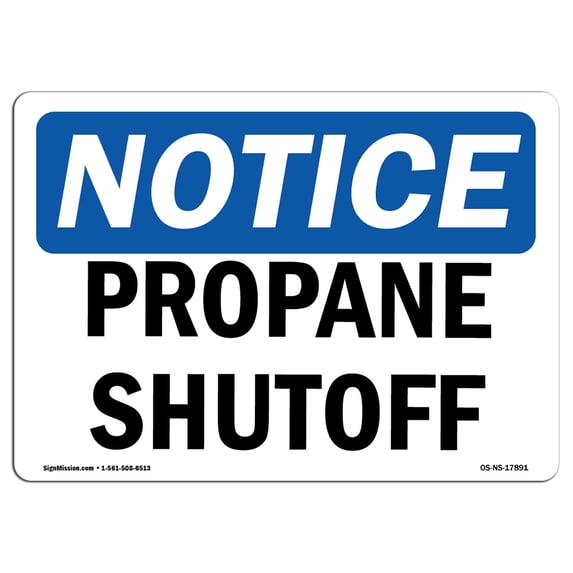 SignMission OS-NS-A-1218-V-10932 12 x 18 in. OSHA Notice Sign - Dangerous Goods