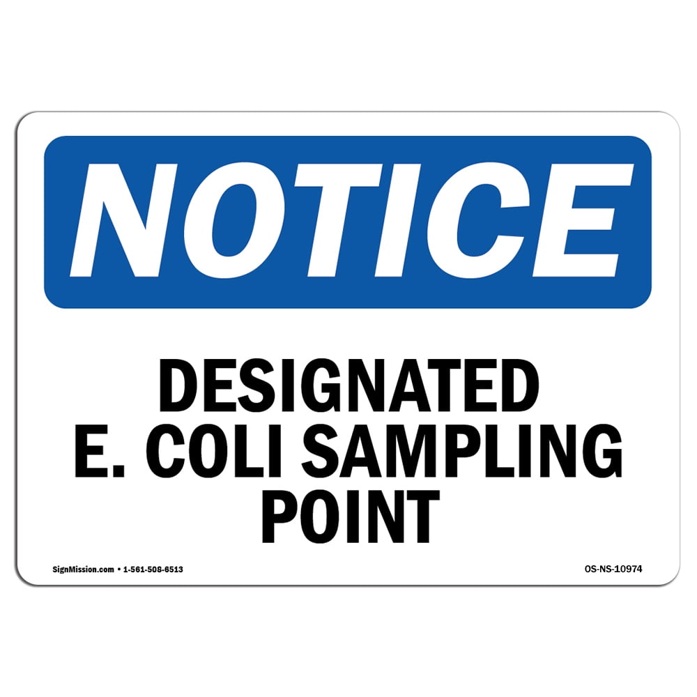 Environmental Sampling Sign SignMission OS-NS-A-1218-L-10974 12 x 18 in. OSHA Notice Sign ...