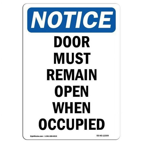 SignMission OS-NS-A-1218-V-13043 12 x 18 in. OSHA Notice Sign - Gas Shutoff, Furnaces & Water Heaters