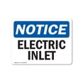 thumbnail image 1 of OSHA Notice Sign - Electric Inlet |  Aluminum Sign | Protect Your Business, Construction Site, Warehouse & Shop Area |  Made in the USA, 1 of 6