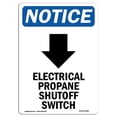 thumbnail image 1 of SignMission OS-NS-A-1218-V-11680 12 x 18 in. OSHA Notice Sign - Electrical Propane, 1 of 6
