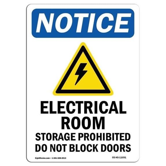 OSHA Notice Sign - Secondary Muster Area | Aluminum Sign | Protect Your Business, Construction Site, Warehouse & Shop Area | Made in the USA