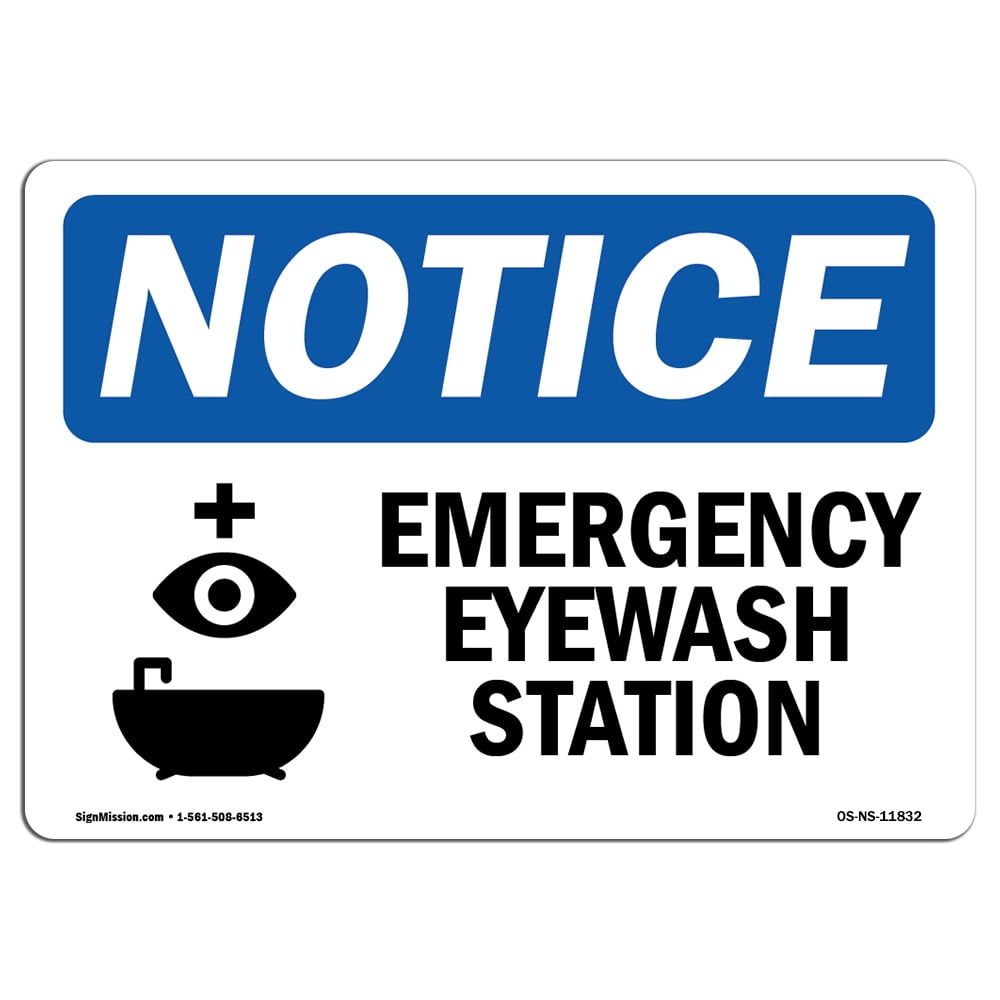 SignMission OS-NS-A-1218-L-11832 12 x 18 in. OSHA Notice Sign ...