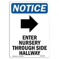thumbnail image 1 of OSHA Notice Sign - Steep Drop Off No Passage |  Aluminum Sign | Protect Your Business, Construction Site, Warehouse & Shop Area |  Made in the USA, 1 of 6
