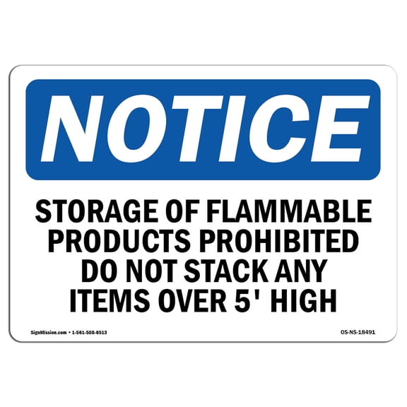 SignMission OS-NS-A-1218-V-12151 12 x 18 in. OSHA Notice Sign - Escapeway Down Arrow