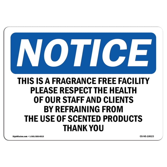 SignMission OS-NS-A-1218-V-12426 12 x 18 in. OSHA Notice Sign - Fall Hazard Present