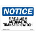 thumbnail image 1 of OSHA Notice Sign - Fire Alarm Automatic Transfer Switch |  Aluminum Sign | Protect Your Business, Construction Site, Warehouse & Shop Area |  Made in the USA, 1 of 6