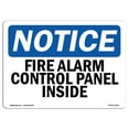 thumbnail image 1 of SignMission OS-NS-A-1218-L-12519 12 x 18 in. OSHA Notice Sign - Fire Alarm Control Panel Inside, 1 of 6