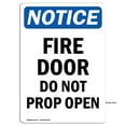 thumbnail image 1 of OSHA Notice Sign - Fire Door Do Not Prop Open | Aluminum Sign | Protect Your Business, Construction Site, Warehouse & Shop Area | Made in the USA, 1 of 6