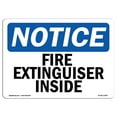thumbnail image 1 of OSHA Notice Sign - Fire Extinguisher Inside |  Aluminum Sign | Protect Your Business, Construction Site, Warehouse & Shop Area |  Made in the USA, 1 of 6