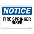 thumbnail image 1 of OSHA Notice Sign - Fire Sprinkler Riser |  Aluminum Sign | Protect Your Business, Construction Site, Warehouse & Shop Area |  Made in the USA, 1 of 6