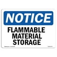 thumbnail image 1 of OSHA Notice Sign - Flammable Material Storage |  Aluminum Sign | Protect Your Business, Construction Site, Warehouse & Shop Area |  Made in the USA, 1 of 6