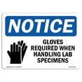 thumbnail image 1 of OSHA Notice Sign - Gloves Required When Handling |  Aluminum Sign | Protect Your Business, Construction Site, Warehouse & Shop Area |  Made in the USA, 1 of 6