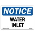 thumbnail image 1 of OSHA Notice Sign - Water Inlet |  Aluminum Sign | Protect Your Business, Construction Site, Warehouse & Shop Area |  Made in the USA, 1 of 6