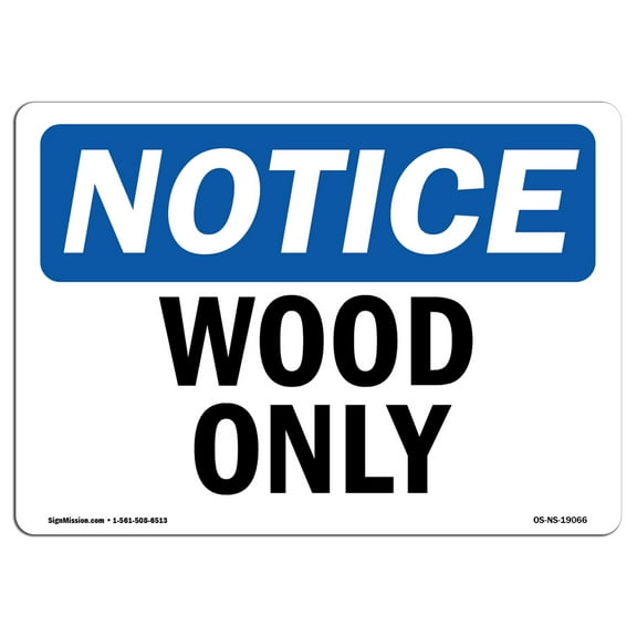 OSHA Notice Sign - Wood Only |  Aluminum Sign | Protect Your Business, Construction Site, Warehouse & Shop Area |  Made in the USA