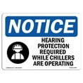 thumbnail image 1 of OSHA Notice Sign - Hearing Protection Required |  Aluminum Sign | Protect Your Business, Construction Site, Warehouse & Shop Area |  Made in the USA, 1 of 6