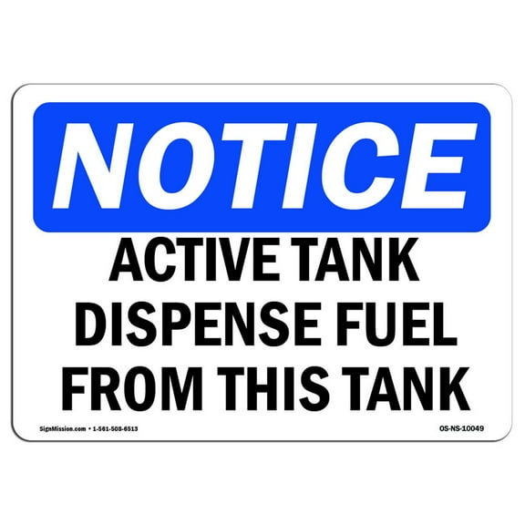 SignMission OS-NS-A-1218-V-13446 12 x 18 in. OSHA Notice Sign - Heating Element