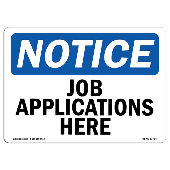 SignMission OS-NS-A-1218-L-15593 12 x 18 in. OSHA Notice Sign ...