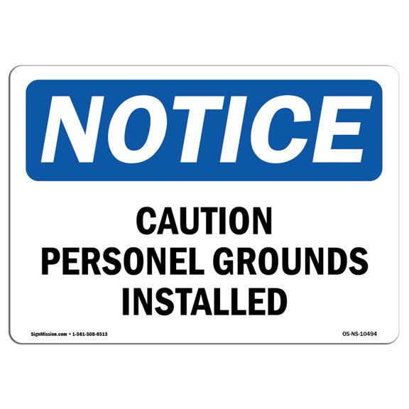 SignMission OS-NS-A-1218-V-13872 12 x 18 in. OSHA Notice Sign - Keep This Area Open