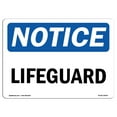 thumbnail image 1 of OSHA Notice Sign - Lifeguard |  Aluminum Sign | Protect Your Business, Construction Site, Warehouse & Shop Area |  Made in the USA, 1 of 6