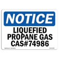 thumbnail image 1 of OSHA Notice Sign - Liquefied Propane Gas Cas# 74986 |  Aluminum Sign | Protect Your Business, Construction Site, Warehouse & Shop Area |  Made in the USA, 1 of 6