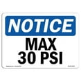 thumbnail image 1 of OSHA Notice Sign - Max 30 PSI |  Aluminum Sign | Protect Your Business, Construction Site, Warehouse & Shop Area |  Made in the USA, 1 of 6