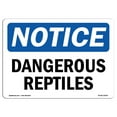 thumbnail image 1 of OSHA Notice Sign - Dangerous Reptiles |  Aluminum Sign | Protect Your Business, Construction Site, Warehouse & Shop Area |  Made in the USA, 1 of 6
