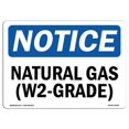 thumbnail image 1 of OSHA Notice Sign - Natural Gas (W2-Grade) |  Aluminum Sign | Protect Your Business, Construction Site, Warehouse & Shop Area |  Made in the USA, 1 of 6