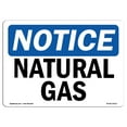 thumbnail image 1 of OSHA Notice Sign - Natural Gas |  Aluminum Sign | Protect Your Business, Construction Site, Warehouse & Shop Area |  Made in the USA, 1 of 6