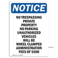 thumbnail image 1 of SignMission OS-NS-A-1218-V-14977 12 x 18 in. OSHA Notice Sign - No Trespassing Private Property, 1 of 6