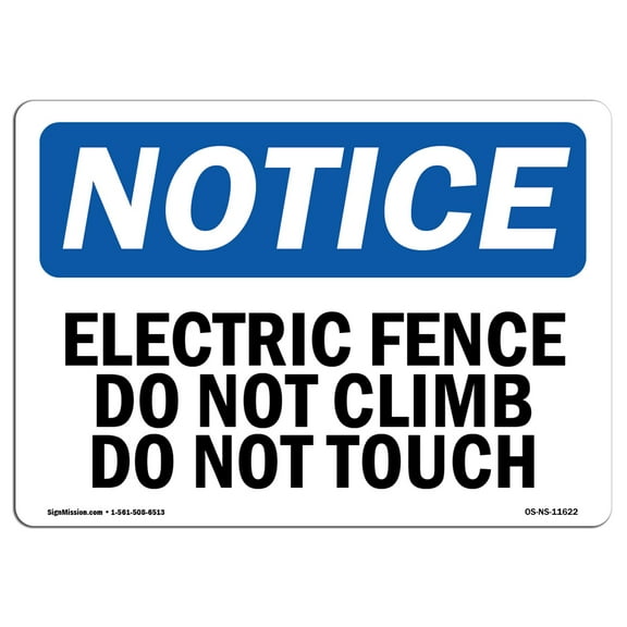SignMission OS-NS-A-1218-V-14961 12 x 18 in. OSHA Notice Sign - No Trespassing or Through Traffic