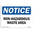 thumbnail image 1 of SignMission  12 x 18 in. OSHA Notice Sign - Non-Hazardous Waste Area, 1 of 1