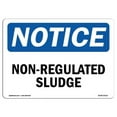 thumbnail image 1 of SignMission OS-NS-A-1218-L-15112 12 x 18 in. OSHA Notice Sign - Non-Regulated Sludge, 1 of 6