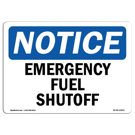 SignMission OS-NS-A-1218-V-15166 12 x 18 in. OSHA Notice Sign - Not An Exit