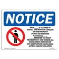 thumbnail image 1 of OSHA Notice Sign - Only ____ Is Allowed To Install |  Aluminum Sign | Protect Your Business, Construction Site, Warehouse & Shop Area |  Made in the USA, 1 of 6