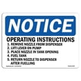 thumbnail image 1 of OSHA Notice Sign - Operating Instructions 1. Remove Nozzle |  Aluminum Sign | Protect Your Business, Work Site, Warehouse & Shop Area |  Made in the USA, 1 of 6