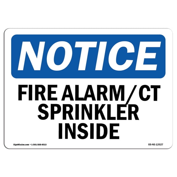 SignMission OS-NS-A-1218-V-17072 12 x 18 in. OSHA Notice Sign - Outdoor Cart Only Under No Circumstances