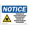 thumbnail image 1 of OSHA Notice Sign - Possible RF Radiation Hazard |  Aluminum Sign | Protect Your Business, Construction Site, Warehouse & Shop Area |  Made in the USA, 1 of 6