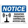 thumbnail image 1 of SignMission OS-NS-A-1218-L-17958 12 x 18 in. OSHA Notice Sign - Radio Frequency Controlled Access Area, 1 of 6