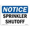 thumbnail image 1 of SignMission OS-NS-A-1218-L-18409 12 x 18 in. OSHA Notice Sign - Sprinkler Shutoff, 1 of 6