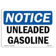 thumbnail image 1 of SignMission OS-NS-A-1218-L-18775 12 x 18 in. OSHA Notice Sign - Unleaded Gasoline, 1 of 6