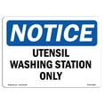thumbnail image 1 of OSHA Notice Sign - Utensil Washing Station Only |  Aluminum Sign | Protect Your Business, Construction Site, Warehouse & Shop Area |  Made in the USA, 1 of 6