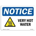 thumbnail image 1 of OSHA Notice Sign - Very Hot Water |  Aluminum Sign | Protect Your Business, Construction Site, Warehouse & Shop Area |  Made in the USA, 1 of 6