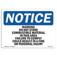 thumbnail image 1 of OSHA Notice Sign - OSHA Fuel Sign |  Aluminum Sign | Protect Your Business, Construction Site, Warehouse & Shop Area |  Made in the USA, 1 of 6