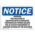 thumbnail image 1 of OSHA Notice Sign - Warning This Building Is Equipped With Alternative |  Aluminum Sign | Protect Your Business, Work Site, Warehouse & Shop | Made in the USA, 1 of 6