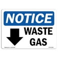 thumbnail image 1 of SignMission OS-NS-A-1218-L-18958 12 x 18 in. OSHA Notice Sign - Waste Gas, 1 of 6