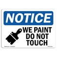 thumbnail image 1 of OSHA Notice Sign - Wet Paint Do Not Touch |  Aluminum Sign | Protect Your Business, Construction Site, Warehouse & Shop Area |  Made in the USA, 1 of 6