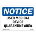thumbnail image 1 of SignMission OS-NS-A-1218-V-12856 12 x 18 in. OSHA Notice Sign - for Major Deposits Use Rear Entrance, 1 of 6