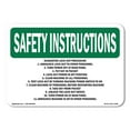 thumbnail image 1 of OSHA SAFETY INSTRUCTIONS Sign - Suggested Lock-Out Procedure 1. Announce | Aluminum Sign | Protect Your Business, Work Site, Warehouse | Made in the USA, 1 of 6