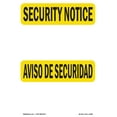 thumbnail image 1 of SignMission OS-SN-A-1218-L-11508 12 x 18 in. OSHA Security Notice Sign - Blank Write-On Bilingual, 1 of 6
